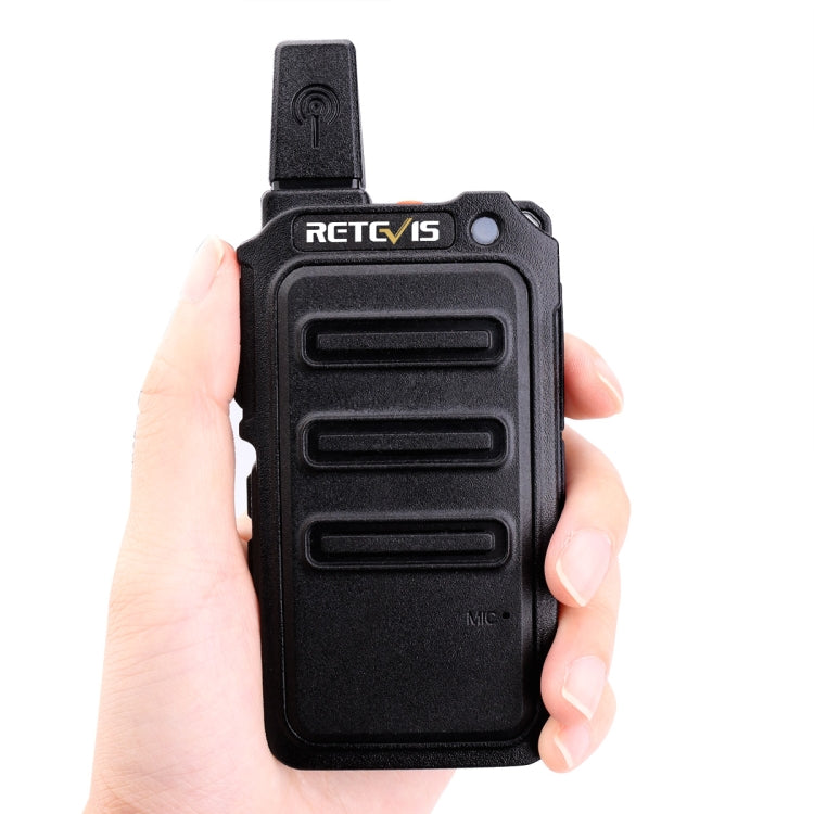 1 Pair RETEVIS RT19 PMR446 16CHS Two Way Radio Handheld Walkie Talkie, EU Plug(Black) by RETEVIS