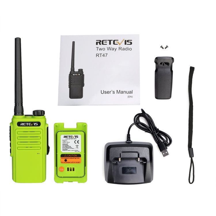 RETEVIS RT47 16CHS IP67 Waterproof FRS Two Way Radio Handheld Walkie Talkie, US Plug(Green) by RETEVIS