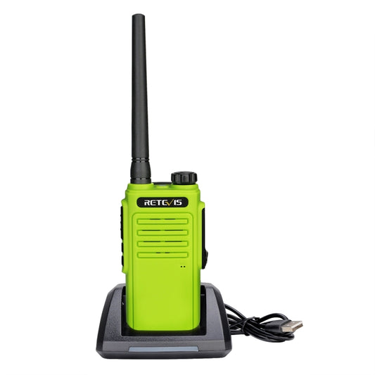 RETEVIS RT47 PMR446 16CHS IP67 Waterproof FRS Two Way Radio Handheld Walkie Talkie, EU Plug(Green) by RETEVIS