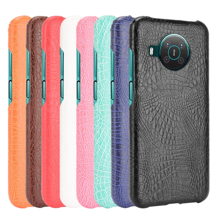 For Nokia X10 / X20 Shockproof Crocodile Texture PC + PU Case(Black) by buy2fix