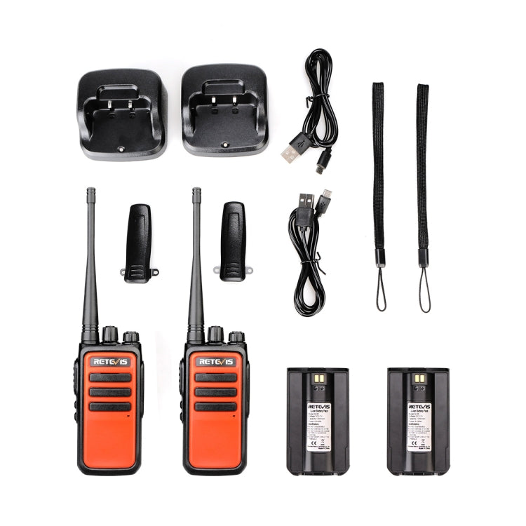 1 Pair RETEVIS RT66 PMR446 16CHS License-free Two Way Radio Handheld Walkie Talkie, EU Plug by buy2fix