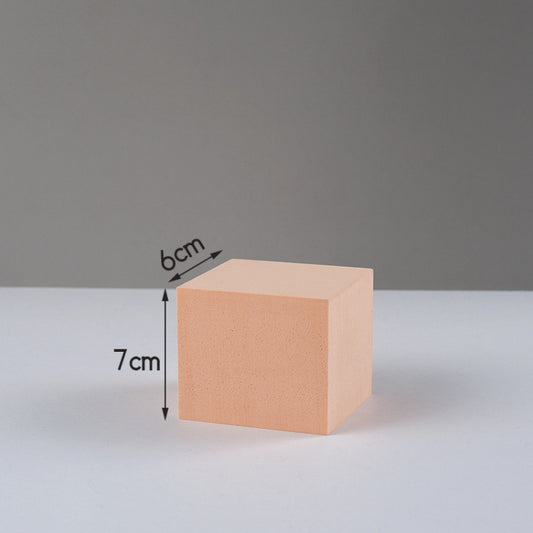 7 x 7 x 6cm Cuboid Geometric Cube Solid Color Photography Photo Background Table Shooting Foam Props(Flesh Color) by buy2fix