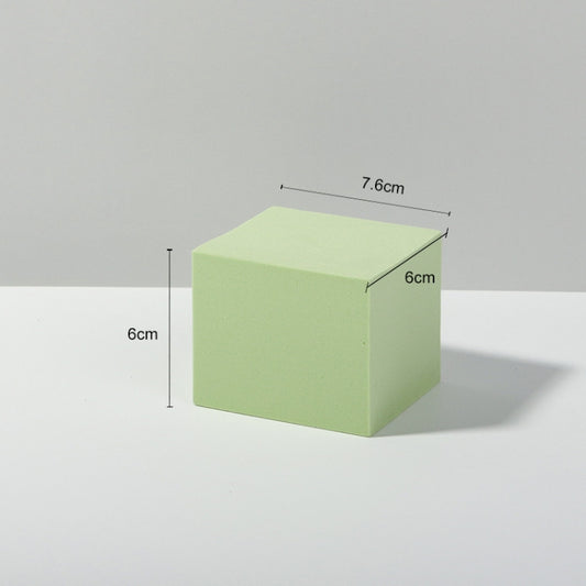 7 x 7 x 6cm Cuboid Geometric Cube Solid Color Photography Photo Background Table Shooting Foam Props (Green) by buy2fix