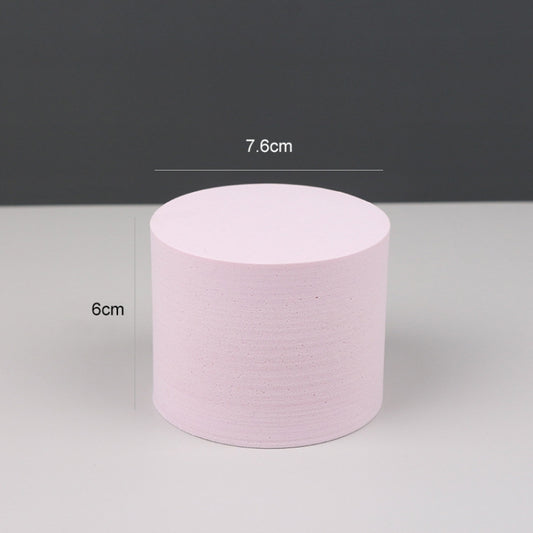 7.6 x 6cm Cylinder Geometric Cube Solid Color Photography Photo Background Table Shooting Foam Props (Pink) by buy2fix