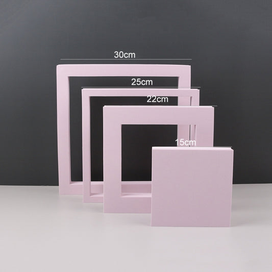 Cube Embedded Combo Kits Geometric Cube Solid Color Photography Photo Background Table Shooting Foam Props (Pink) by buy2fix