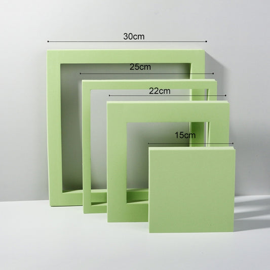 Cube Embedded Combo Kits Geometric Cube Solid Color Photography Photo Background Table Shooting Foam Props (Green) by buy2fix