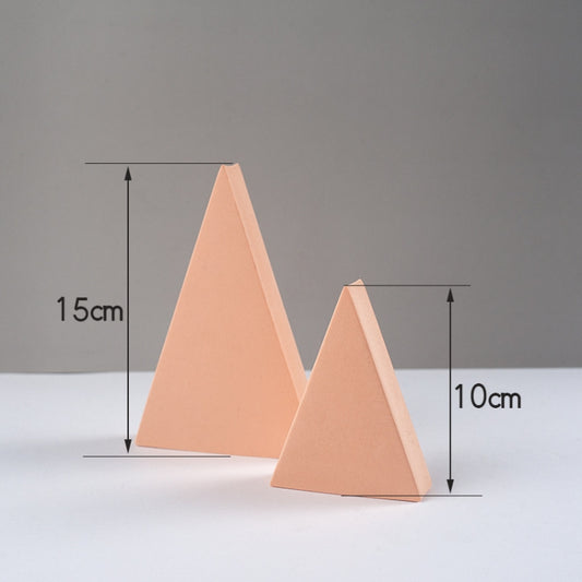 2 x Triangles Combo Kits Geometric Cube Solid Color Photography Photo Background Table Shooting Foam Props(Flesh Color) by buy2fix