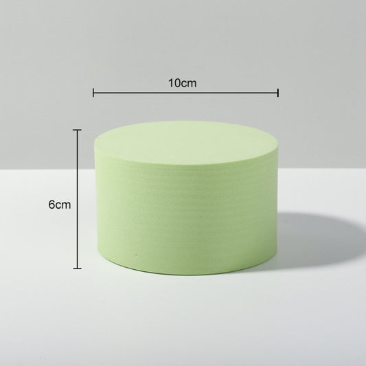10 x 6cm Cylinder Geometric Cube Solid Color Photography Photo Background Table Shooting Foam Props (Green) by buy2fix