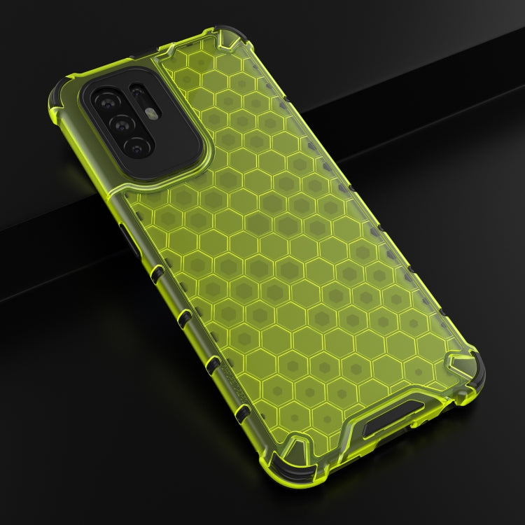For OPPO Reno5 Z 5G Shockproof Honeycomb PC + TPU Case(Green) by buy2fix