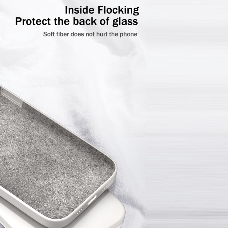 For Samsung Galaxy A21s Solid Color Imitation Liquid Silicone Straight Edge Dropproof Full Coverage Protective Case(White) by buy2fix