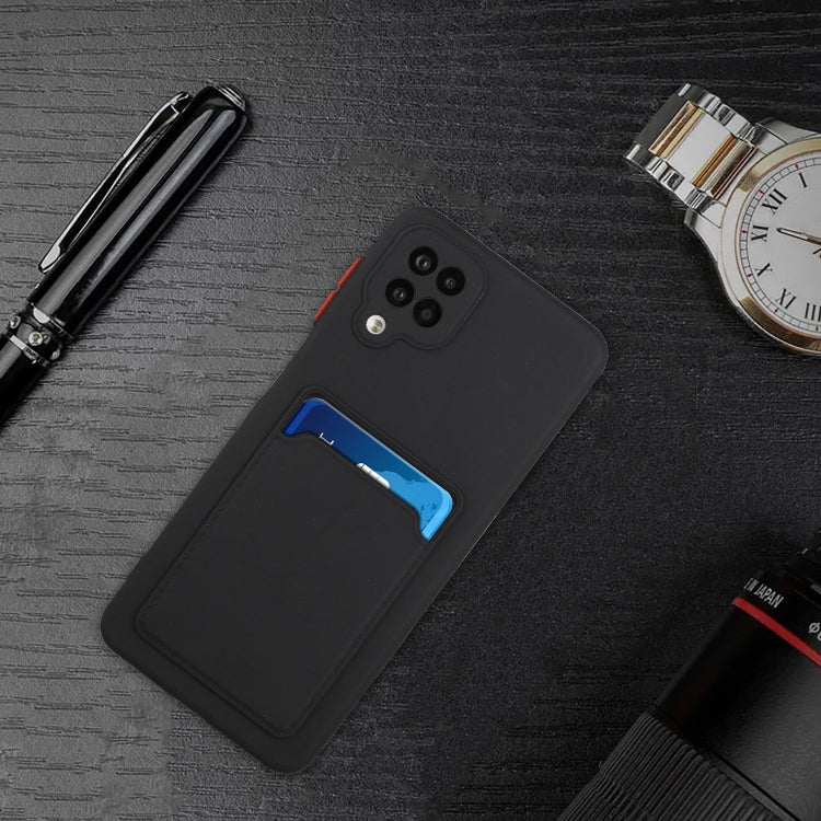 For Samsung Galaxy A12 5G Card Slot Design Shockproof TPU Protective Case(Black) by buy2fix