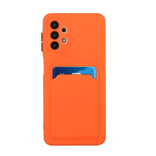 For Samsung Galaxy A32 4G Card Slot Design Shockproof TPU Protective Case(Orange) by buy2fix