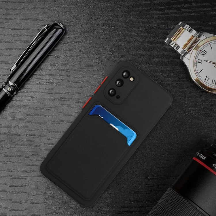 For Samsung Galaxy S20 Card Slot Design Shockproof TPU Protective Case(Black) by buy2fix