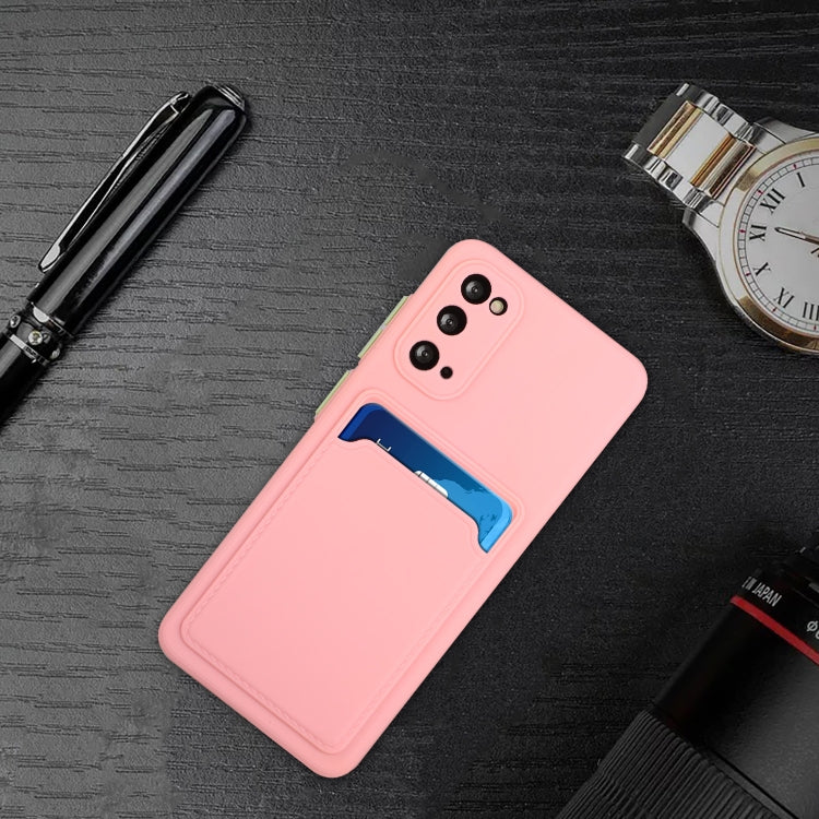 For Samsung Galaxy S20 Card Slot Design Shockproof TPU Protective Case(Pink) by buy2fix