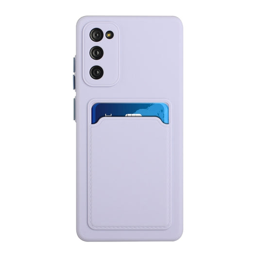 For Samsung Galaxy S20 FE Card Slot Design Shockproof TPU Protective Case(Purple) by buy2fix