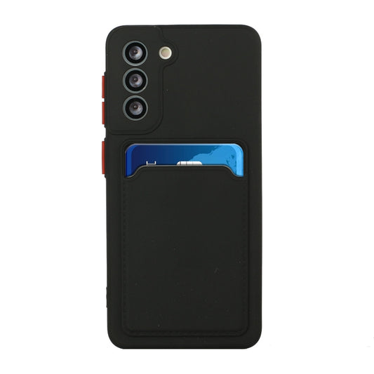 For Samsung Galaxy S21 5G Card Slot Design Shockproof TPU Protective Case(Black) by buy2fix
