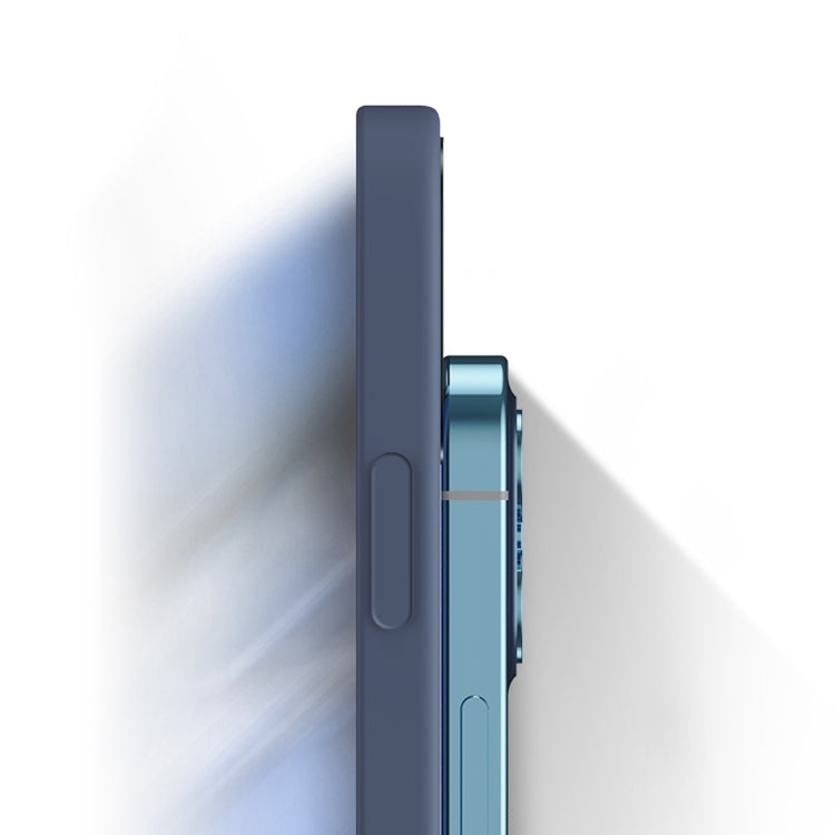 For Honor View 20 Solid Color Imitation Liquid Silicone Straight Edge Dropproof Full Coverage Protective Case(Blue) by buy2fix