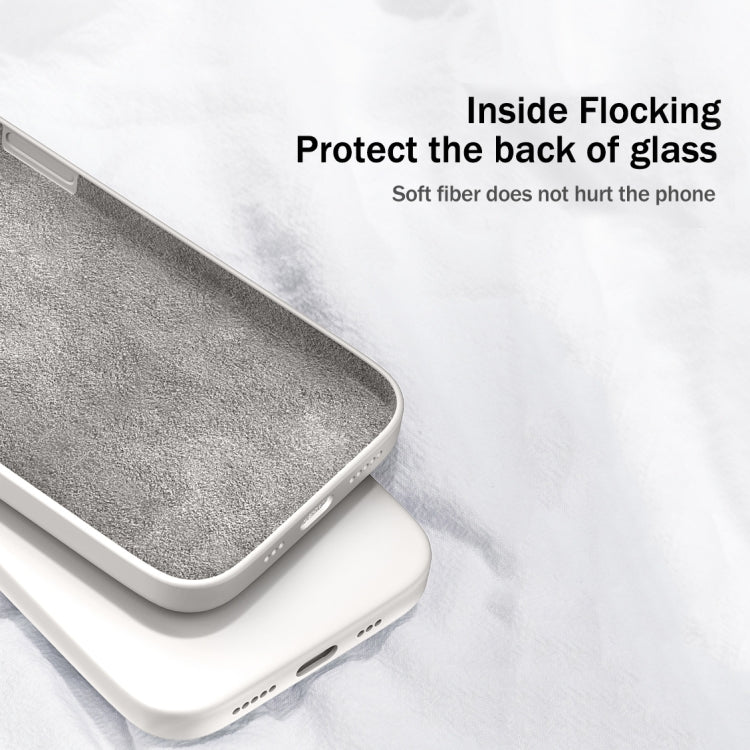 For Xiaomi Redmi 9A Solid Color Imitation Liquid Silicone Straight Edge Dropproof Full Coverage Protective Case(White) by buy2fix