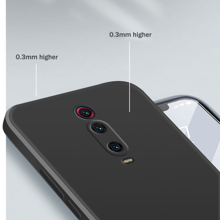 For Xiaomi Redmi K20 Pro Solid Color Imitation Liquid Silicone Straight Edge Dropproof Full Coverage Protective Case(White) by buy2fix
