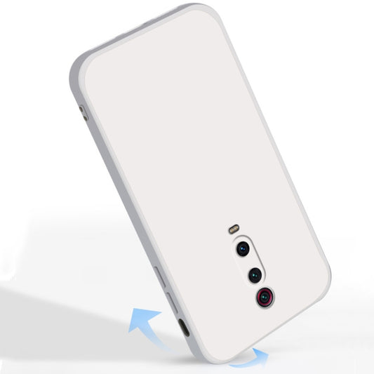 For Xiaomi Redmi K20 Pro Solid Color Imitation Liquid Silicone Straight Edge Dropproof Full Coverage Protective Case(Grey) by buy2fix