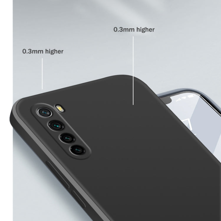 For Xiaomi Redmi Note 8 Solid Color Imitation Liquid Silicone Straight Edge Dropproof Full Coverage Protective Case(Matcha Green) by buy2fix