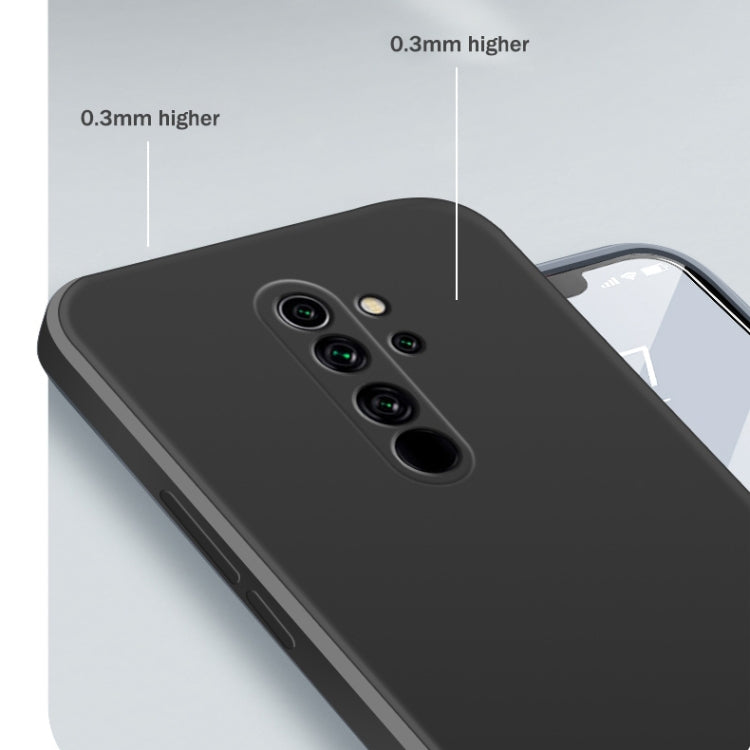 For Xiaomi Redmi Note 8 Pro Solid Color Imitation Liquid Silicone Straight Edge Dropproof Full Coverage Protective Case(Purple) by buy2fix