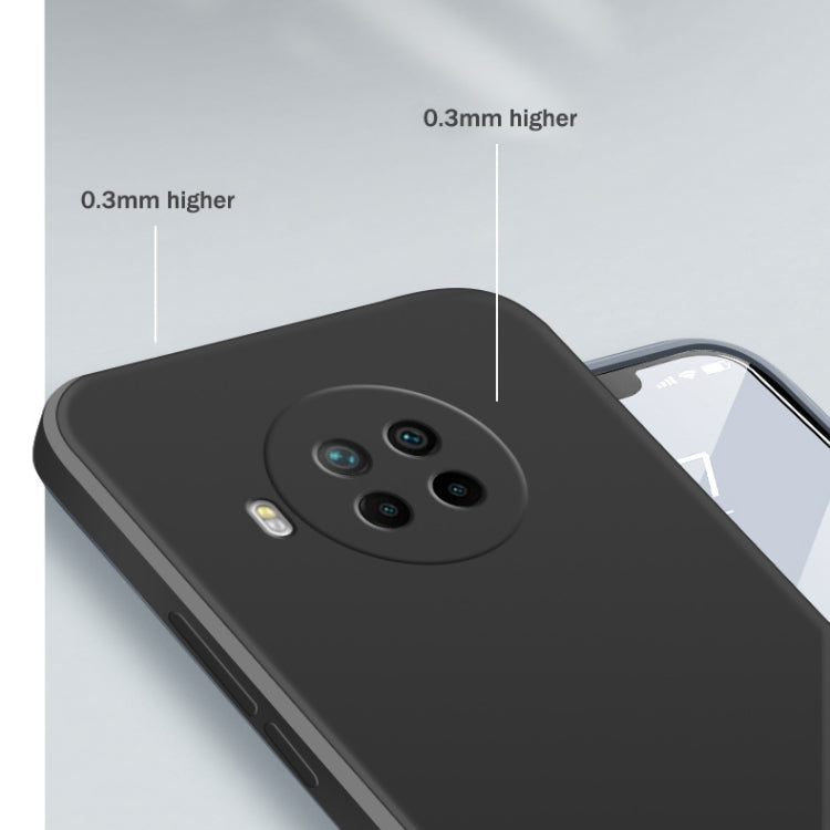 For Xiaomi Redmi Note 9 Pro Solid Color Imitation Liquid Silicone Straight Edge Dropproof Full Coverage Protective Case(Sky Blue) by buy2fix