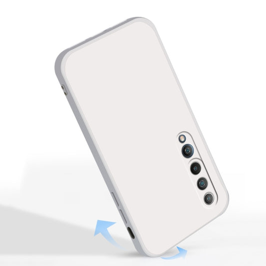 For Xiaomi Mi 10 Solid Color Imitation Liquid Silicone Straight Edge Dropproof Full Coverage Protective Case(Sky Blue) by buy2fix
