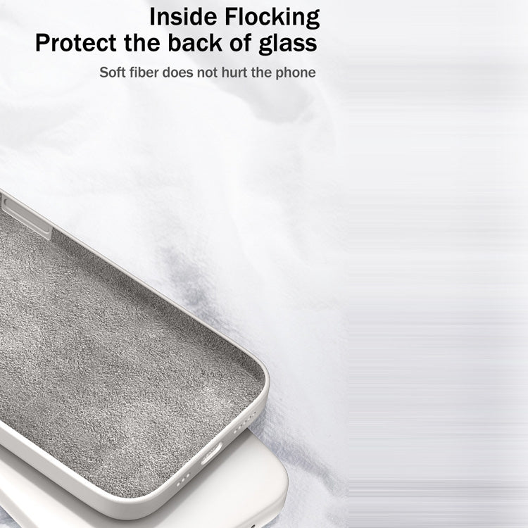 For OPPO R17 Solid Color Imitation Liquid Silicone Straight Edge Dropproof Full Coverage Protective Case(Matcha Green) by buy2fix