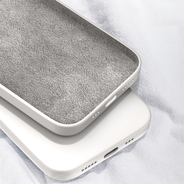 For OPPO Realme X2 Pro / Reno Ace Solid Color Imitation Liquid Silicone Straight Edge Dropproof Full Coverage Protective Case(White) by buy2fix