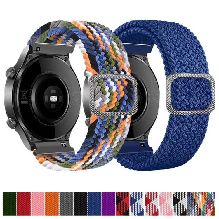 22mm Universal Adjustable Nylon Braided Elasticity Watch Band(Blue) by buy2fix