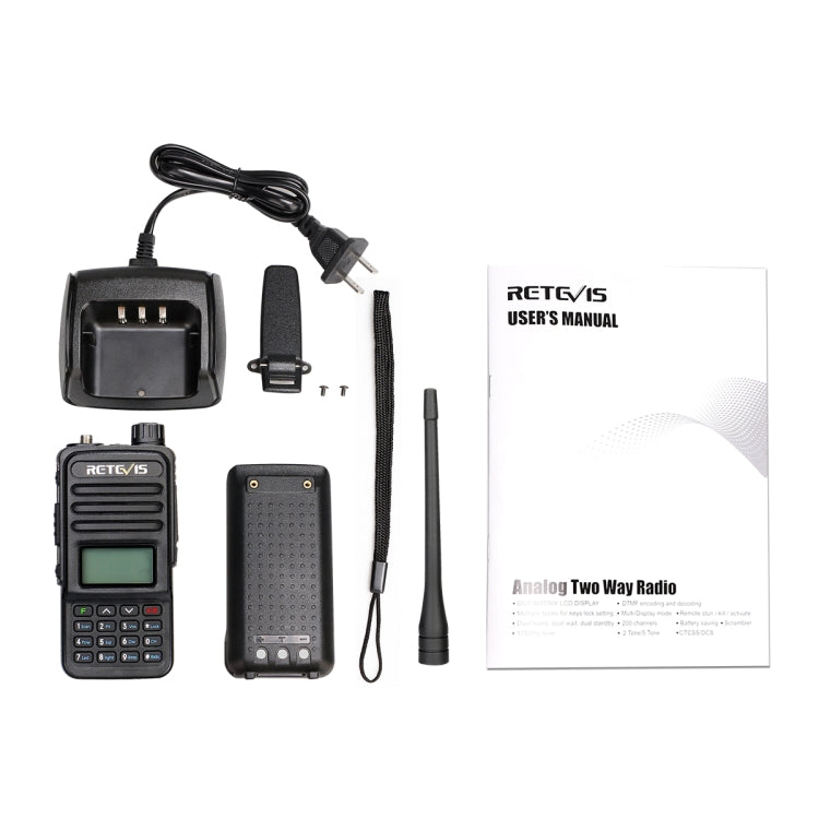 RETEVIS RT85 US Frequency 136.000-174.000MHz+400.000-470.000MHz 200CHS Dual Band Digital Two Way Radio Handheld Walkie Talkie(Black) by RETEVIS