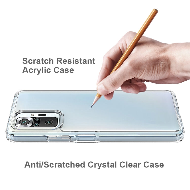For Xiaomi Redmi Note 10 Pro Shockproof Scratchproof TPU + Acrylic Protective Case(Black) by buy2fix