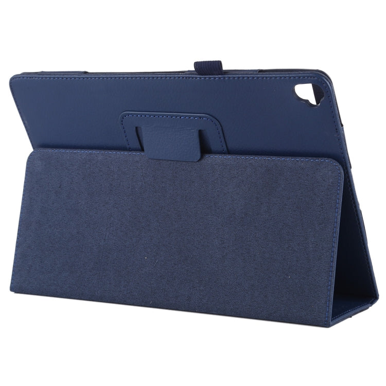 Litchi Texture Horizontal Flip Leather Case with Holder For iPad 10.5 / iPad 10.2 2021 / 2020 / 2019(Blue) by buy2fix