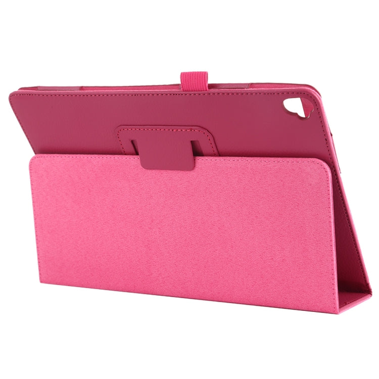 Litchi Texture Horizontal Flip Leather Case with Holder For iPad 10.5 / iPad 10.2 2021 / 2020 / 2019(Rose Red) by buy2fix