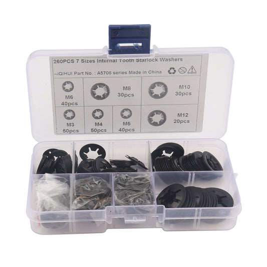 A5706 260 PCS Torx Bearing Clamp Retaining Ring Manganese Steel Quick Speed Locking Washer by buy2fix