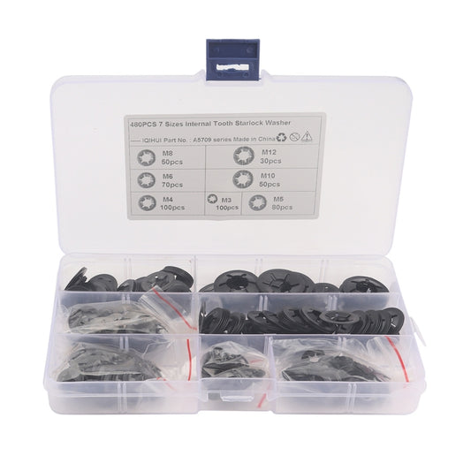 A5709 480 PCS Torx Bearing Clamp Retaining Ring Manganese Steel Quick Speed Locking Washer by buy2fix