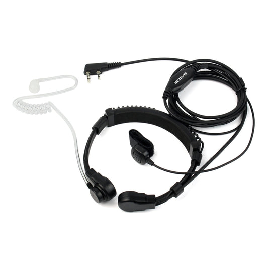 RETEVIS K-001 2 Pin Retractable Throat Covert Acoustic Tube Earphone Microphone for H-777/RT-5R by RETEVIS