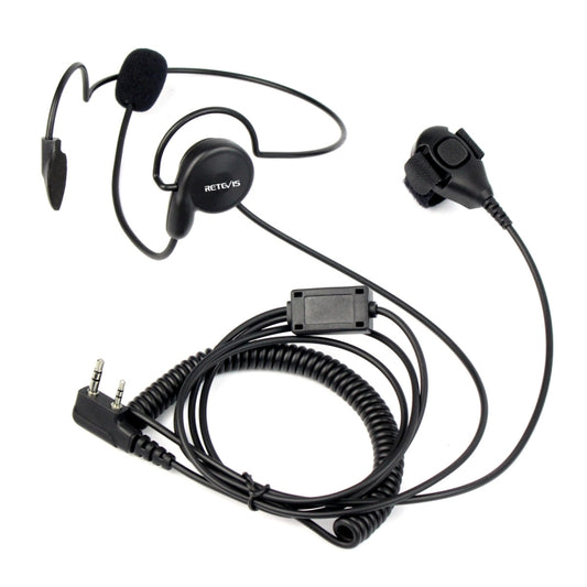 RETEVIS K-C2F 2 Pin PTT Finger Back-hanging Earphone Microphone for H-777/RT-5R/ 888s/UV5R by RETEVIS