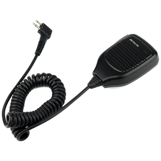 RETEVIS R-321 M 2 Pin Handheld PTT Speaker Microphone for Motorola GP68/GP88/GP300/2000/CT150/P040 by RETEVIS