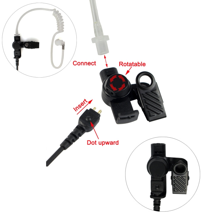 RETEVIS C9049A 3.5mm Audio Plug Only Surveillance Air Tube Earphone by RETEVIS