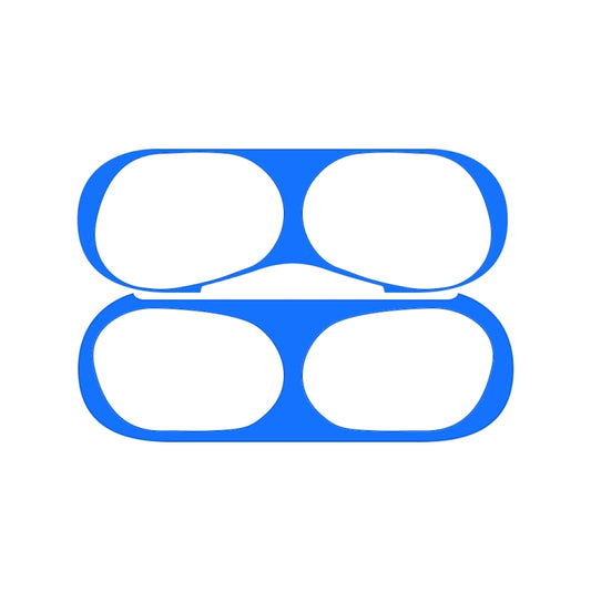 For Apple AirPods Pro Wireless Earphone Protective Case Metal Protective Sticker(Blue) by buy2fix