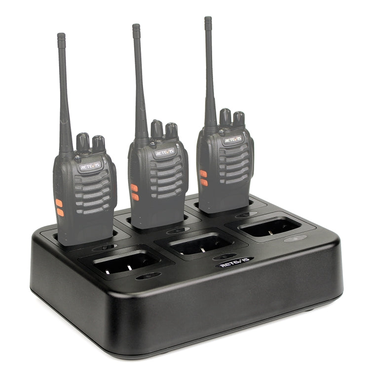 RETEVIS RTC777 Six-Way Walkie Talkie Charger for Retevis H777, UK Plug by RETEVIS