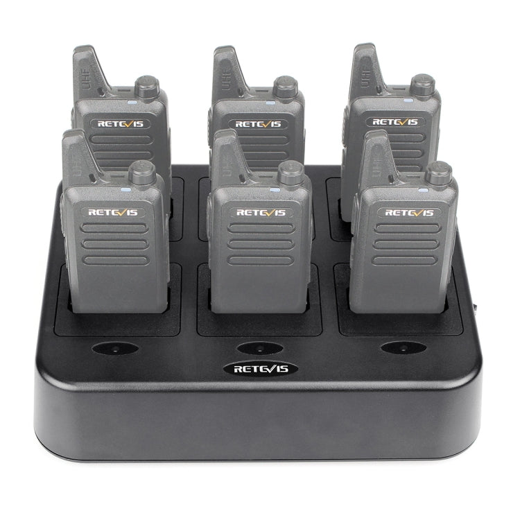 RETEVIS RTC22 Multi-function Six-Way Walkie Talkie Charger for Retevis RT22, EU Plug by RETEVIS