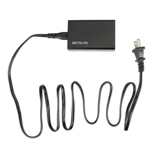 RETEVIS RTC501 40W / 8A 5 Ports USB Multi-function Charger Desktop Charging Station for H-777/RT27/RT7/RT22/H-777S by RETEVIS