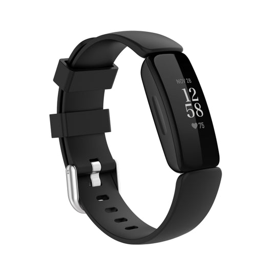 For Fitbit Ace 3 / Inspire 2 Silicone Watch Band(Black) by buy2fix