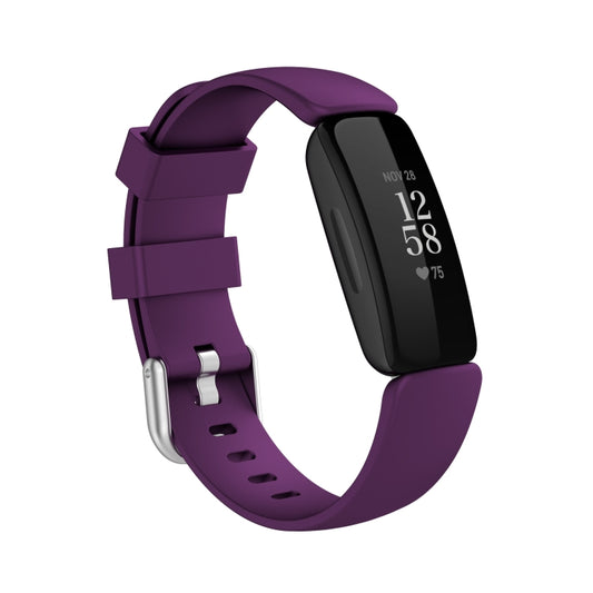 For Fitbit Ace 3 / Inspire 2 Silicone Watch Band(Dark Purple) by buy2fix