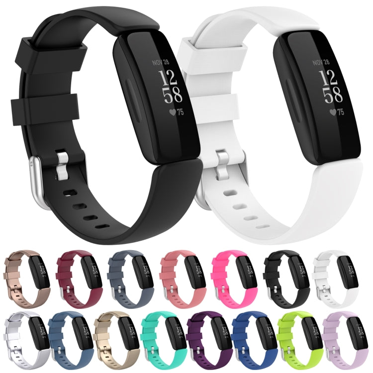 For Fitbit Ace 3 / Inspire 2 Silicone Watch Band(Dark Blue) by buy2fix