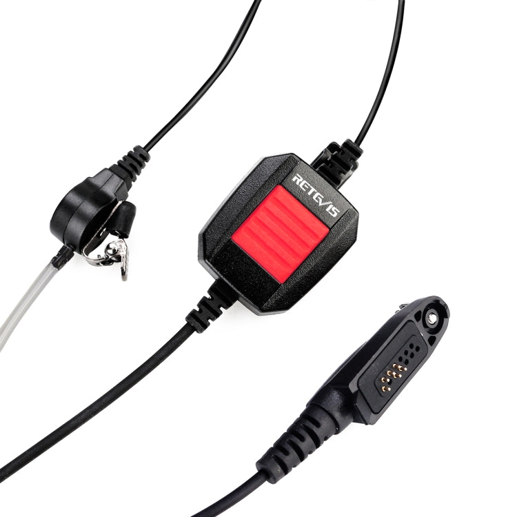 RETEVIS EA110M IP66 Waterproof 6 Pin Stylus PTT Air Guide Earphone Microphone with GP328plus Connector by RETEVIS