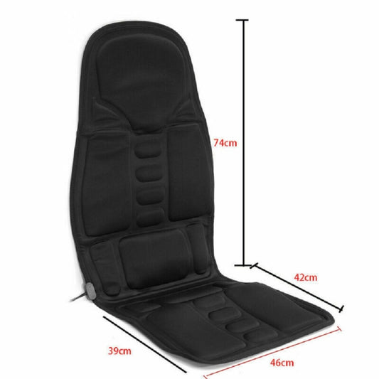 7 Massage Heads 8 Modes Car / Household Multifunctional Whole Body Cervical Massage Seat Cushion, Plug Type:UK Plug(Black) by buy2fix
